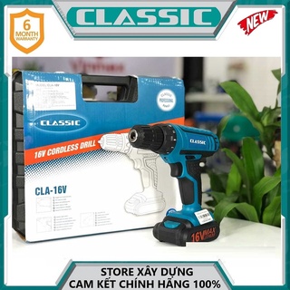 Máy khoan pin 16v 10mm classic cla-16v- hàng chính hãng