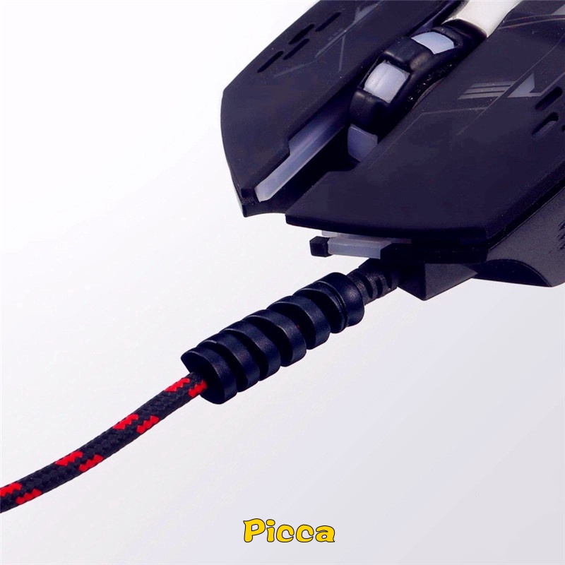 1 Đầu Bọc Bảo Vệ Dây Cáp Sạc Truyền Dữ Liệu USB Bằng Silicon Hình Xoắn Ốc Thông Dụng Cho IPhone Android