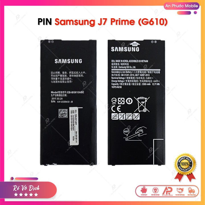 Pin Samsung Galaxy J7 Prime G610 / J4 Plus / J6 Plus / Zin Bóc Máy