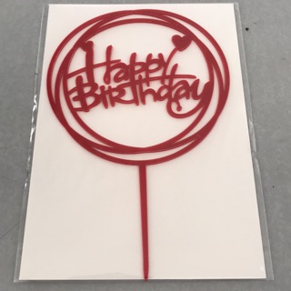 Cắm chữ mica HPBD (giao ngẫu nhiên)