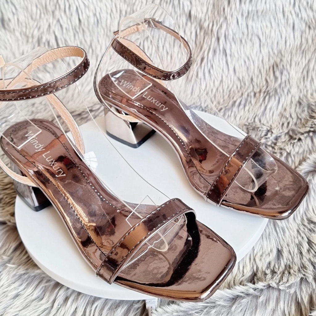 Giày Sandal Quai Hậu Nữ 5 Phân Đi Học, Đi Làm MS 025