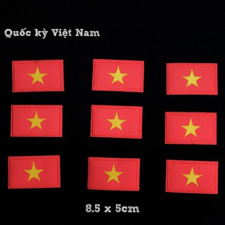 Miếng ủi thêu lá cờ Việt Nam patch ủi thêu lá cờ đỏ sao vàng