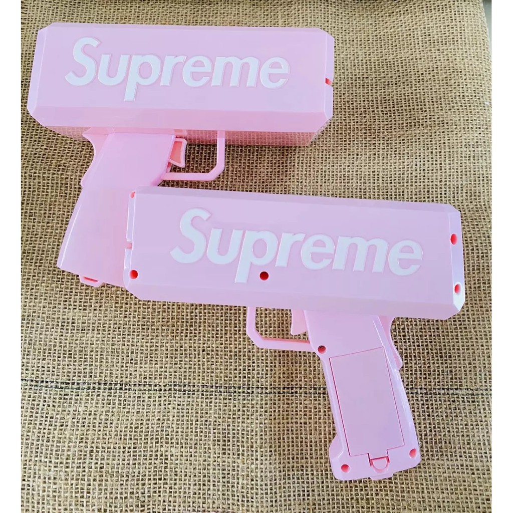 Súng Bắn Tiền Supreme Cash Cannon Money Gun Pink