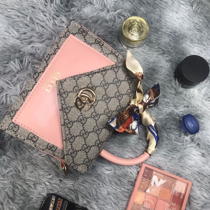 Túi Xách Nữ Da Phong Cách Trẻ Trung Tặng Kem Khăn