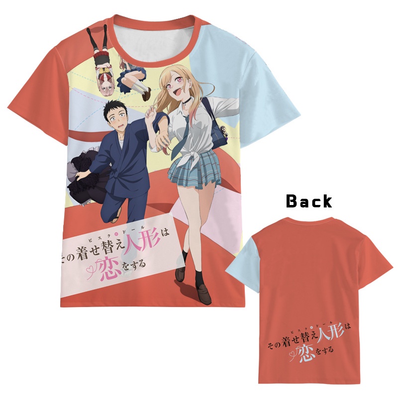 Áo Thun Tay Ngắn In Hình Anime My Dress-Up Darling Gojo Wakana Inui Sajuna Kitagawa Thời Trang Mùa Hè Cho Nam Và Nữ