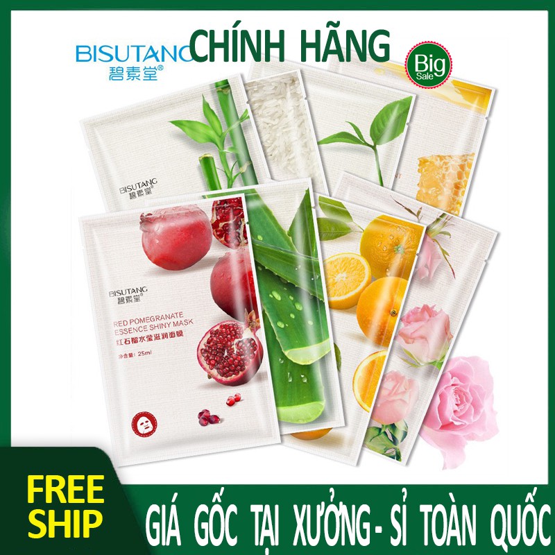 Mặt Nạ Trái Cây BISUTANG 8 vị, mặt nạ giấy BIG SALE MART (A27)