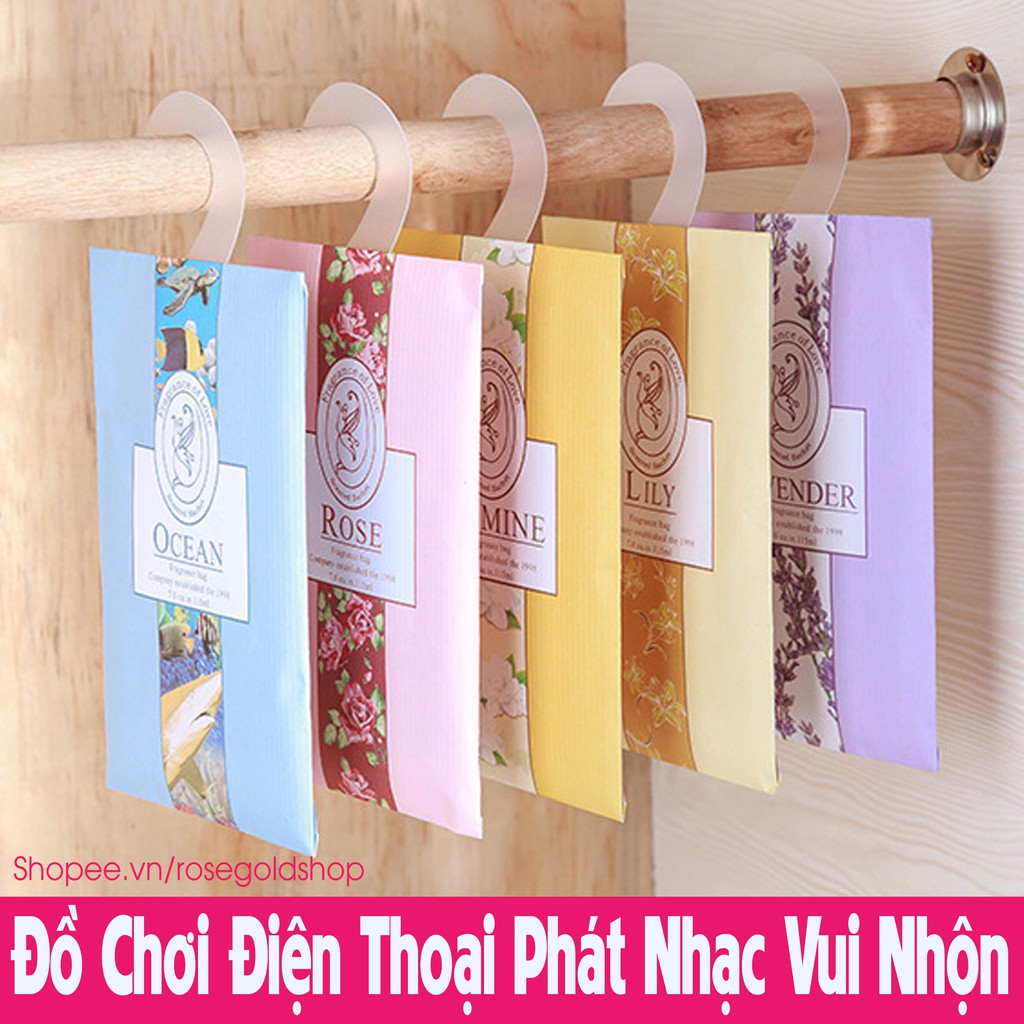 Túi Thơm Phòng Thảo Mộc Thiên Nhiên Để Tủ Quần Áo Có Móc Treo