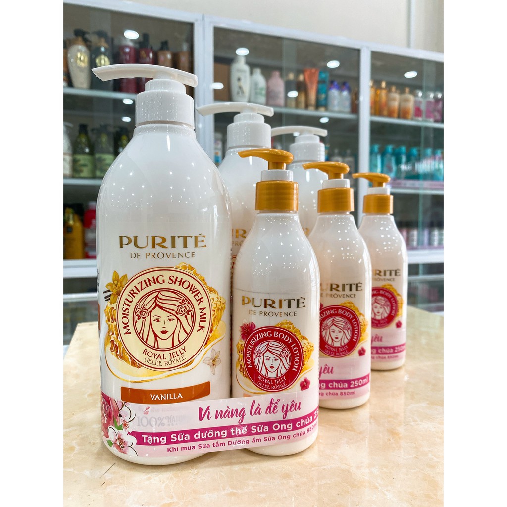 Sữa Tắm Dưỡng Ẩm Sữa Ong Chúa Purite Provence Chính Hãng Công Ty 850ml | BigBuy360 - bigbuy360.vn