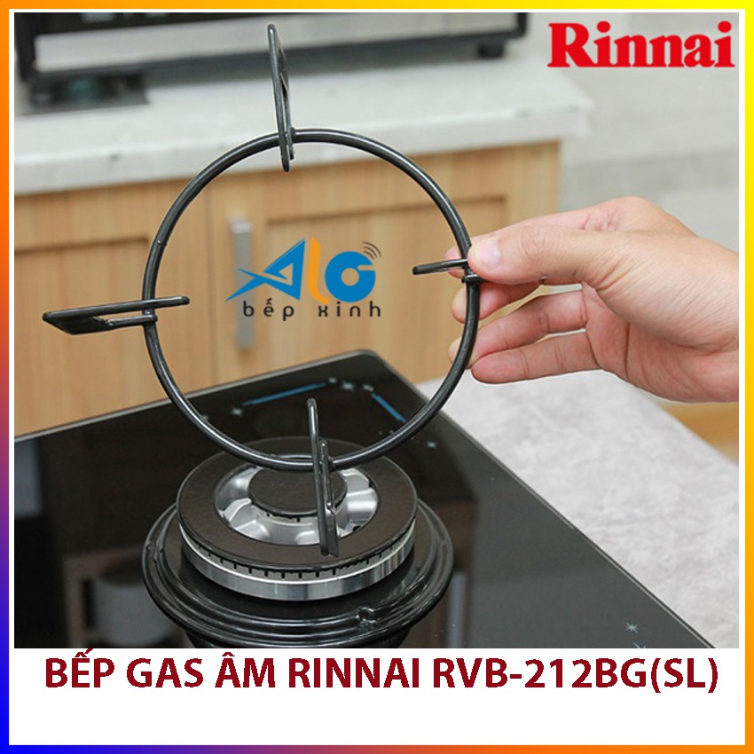 Bếp gas âm Rinnai RVB-212BG(SL) - Ngắt gas tự động - Alo Bếp Xinh