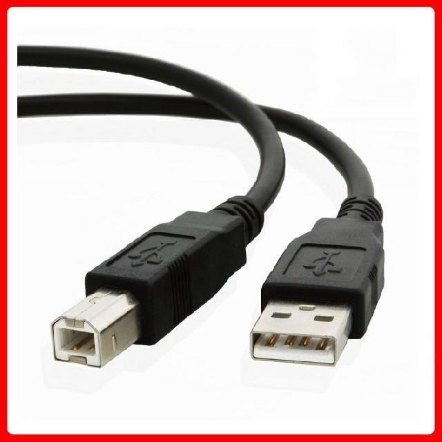 Cáp usb máy in chống nhiễu chuẩn 2.0 1.5 mét, 3 Mét, 5 Mét vỏ bọc nhựa PVC chống gãy đứt