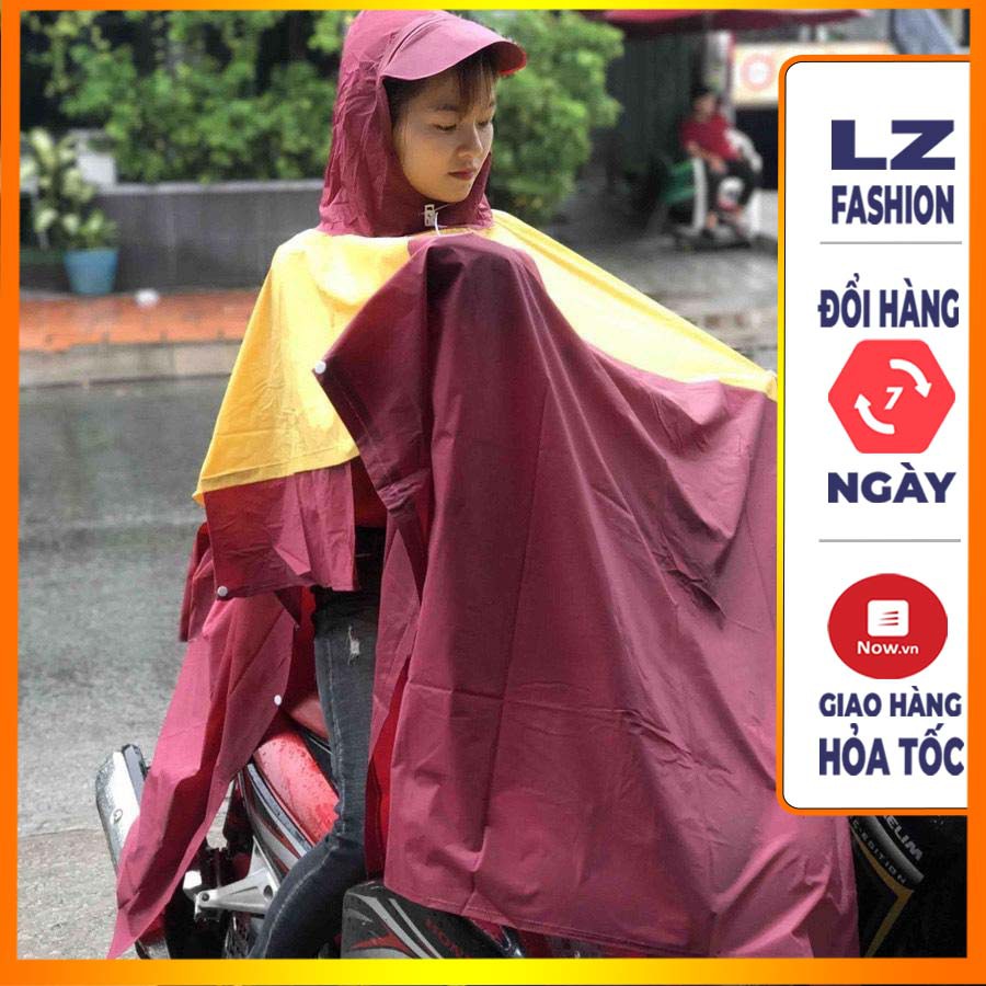 Áo Mưa Cánh Dơi Vải Dù Siêu Bền In Logo Tiện Lợi - Giao Màu Ngẫu Nhiên - LZ FASHION - CA039