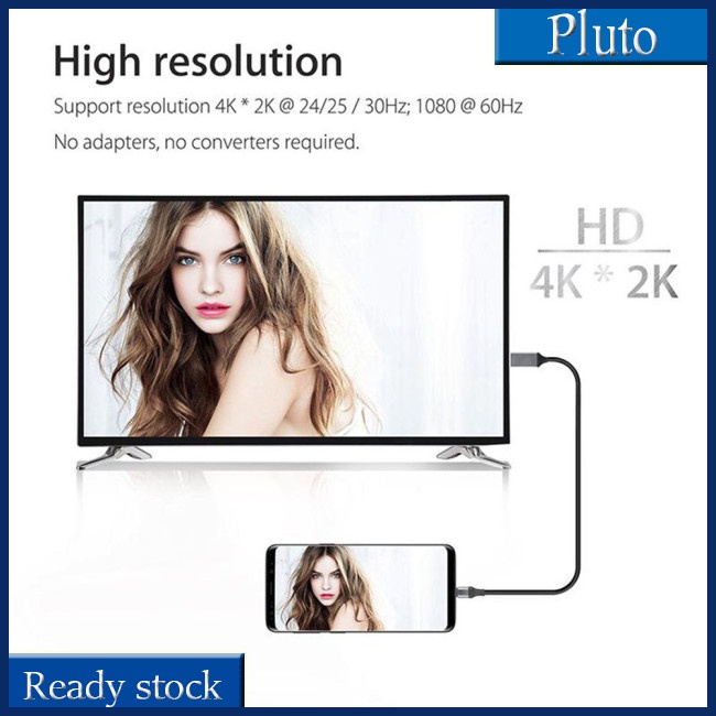 Mới Cáp Chuyển Đổi USB Type-C Sang HDMI HDTV 4K 30HZ Độ Nét Cao