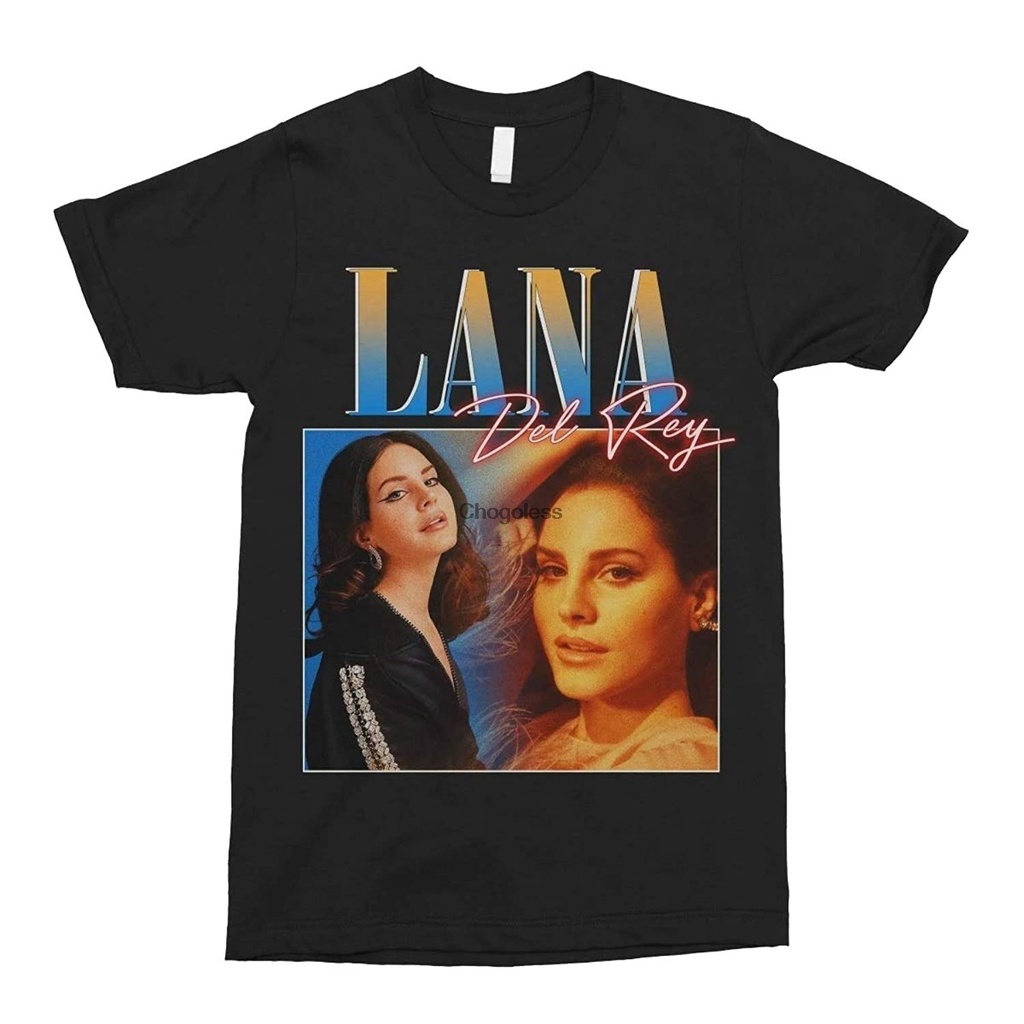 Áo Thun Tay Ngắn In Hình Lana Del Rey Phong Cách Vintage Cho Nam