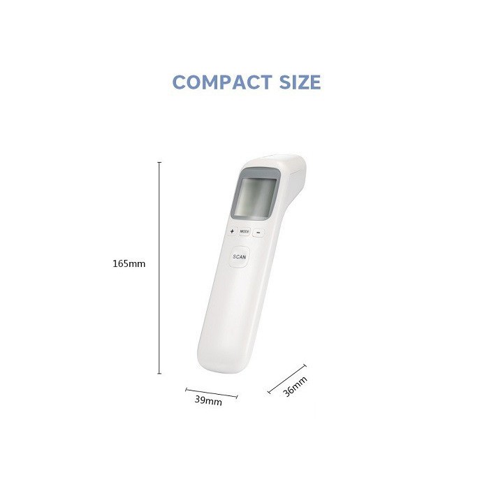Nhiệt kế điện tử hồng ngoại cảm ứng đo trán đa năng, nhiệt kế gia đình, nhiệt độ cơ thể hồng ngoại CK-T1803