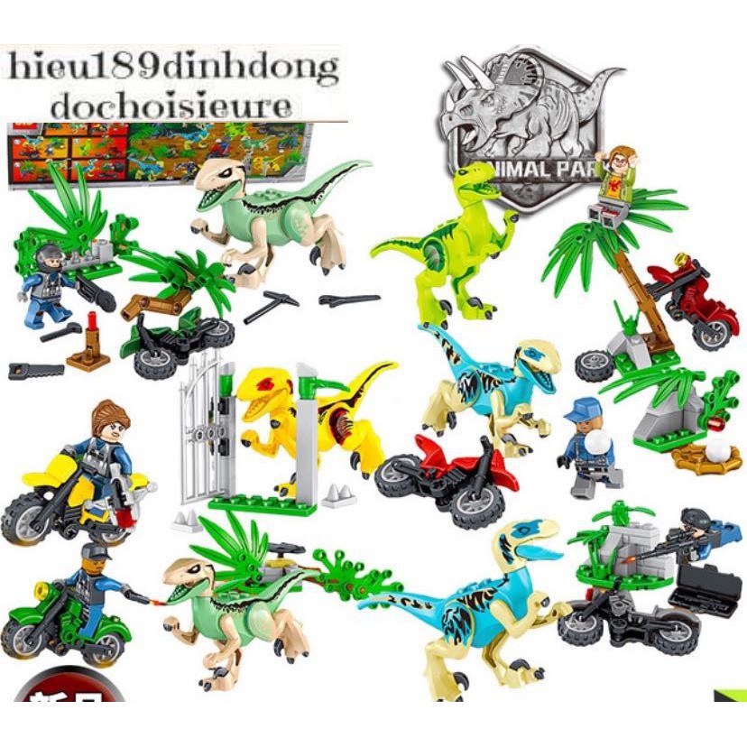 Lắp ráp xếp hình Lego 82066 : cuộc săn bắt khủng long (ảnh thật) (Khách chat chọn mẫu hoặc shop giaongẫu nhiên)