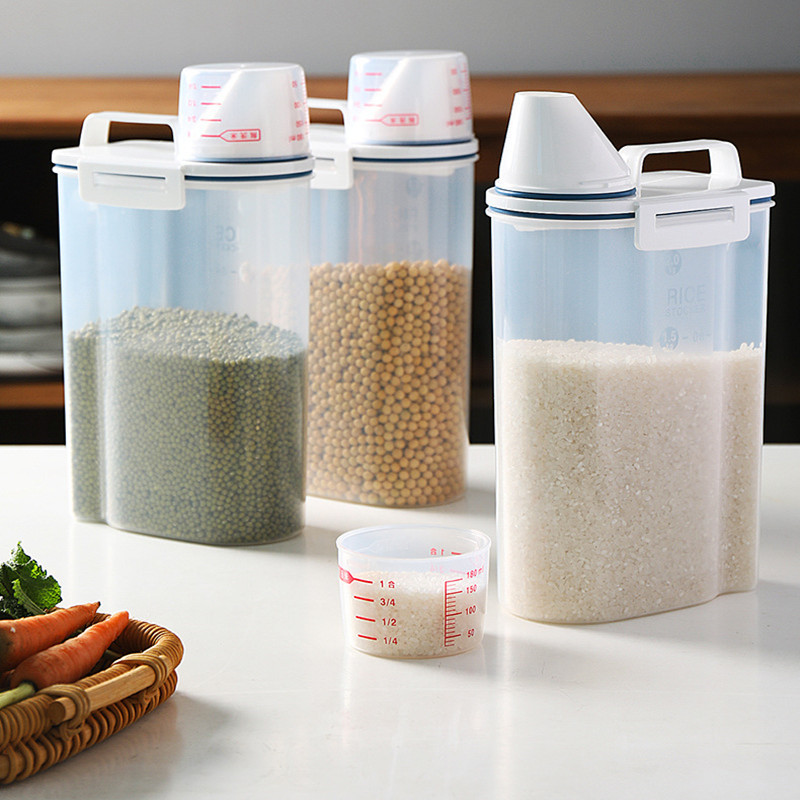 Hộp Nhựa Trong Suốt Đựng Ngũ Cốc Tiện Dụng