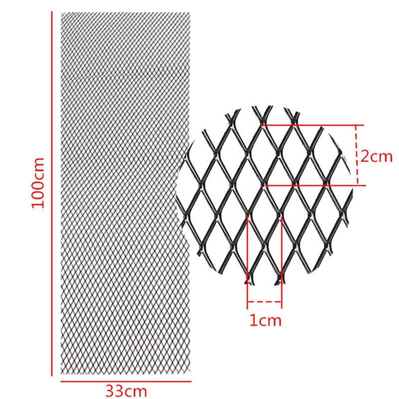 Lưới Thông Gió Xe Hơi Bằng Nhôm Kích Thước 100Cm 33Cm