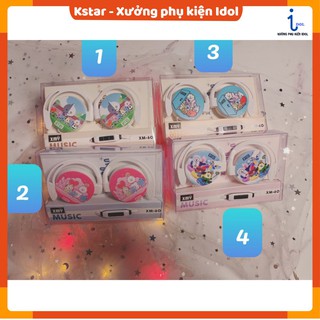 Tai nghe ốp in hình nhân vật Bangtan ( A4D05 )