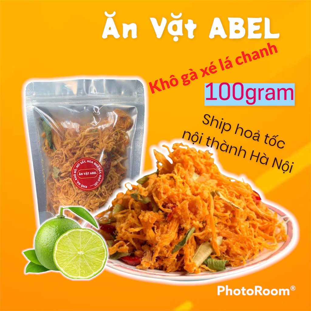 [Mã GROXUAN1 giảm 8% đơn 150K] Khô gà lá chanh xé cay 100g , Gà khô siêu ngon , Ăn Vặt ABEL | BigBuy360 - bigbuy360.vn
