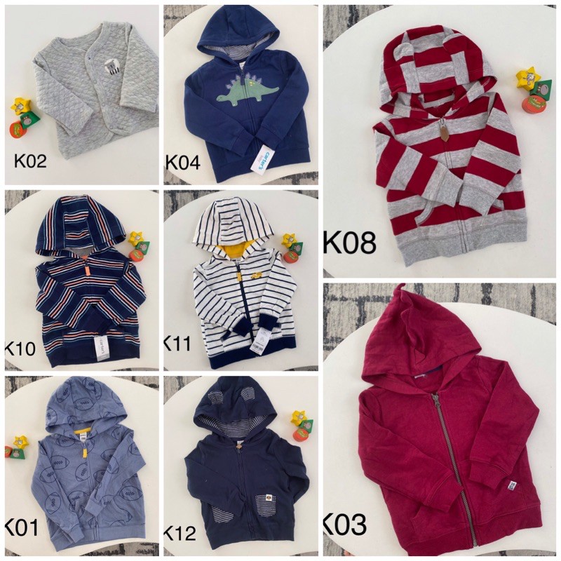 [MẪU BÉ GÁI] Áo khoác nhí bé gái Carters size 0-24m