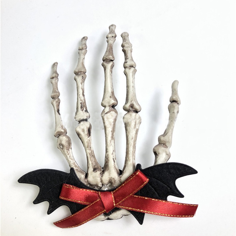 Kẹp Tóc Hình Đầu Lâu Phong Cách Vintage Cho Nữ