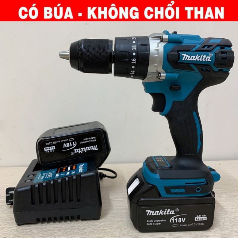 máy khoan Makita 118v tặng bộ phụ kiện 30 món