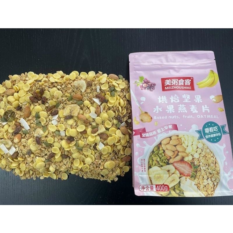 [Date mới nhất] Ngũ Cốc Sữa Chua Mix Hoa Quả 400g - Ăn Vặt 492