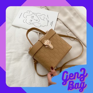 Túi hộp đeo chéo xách tay da PU HBAG - 10 - Gen Z