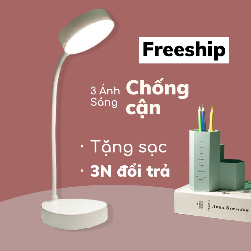 Đèn Học Chống Cận, Đèn Tích Điện Mini Để Bàn, Ánh Sáng Bảo Vệ Mắt COCA T