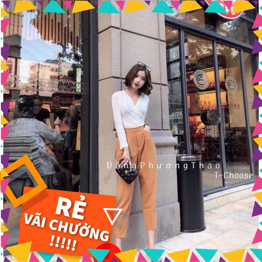 Sale 15Q47B1 Quần baggy ống túm vải đũi cực đẹp, đủ màu hot trend, 3 size SML Sale