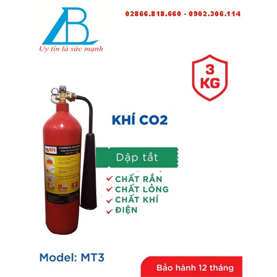 BÌNH CỨU HỎA KHÍ 3KG-MT3 RẺ NHẤT MIỀN NAM, GIAO HỎA TỐC, PHỤC VỤ 24/24