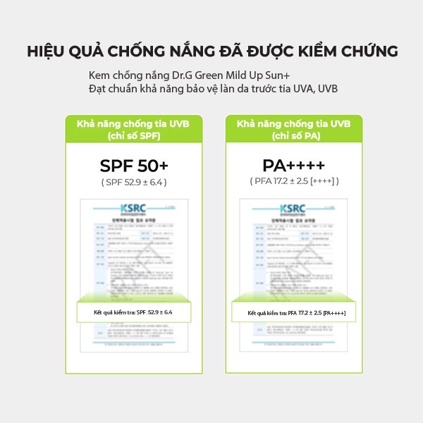 Kem chống nắng Dr.G Brightening Up Sun+ / Green Mild Up Sun+