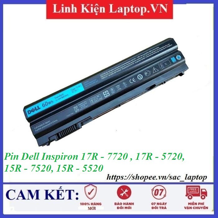⚡️Pin Laptop Dell Inspiron 15 7520 5520 5720 7720 17R - 7720