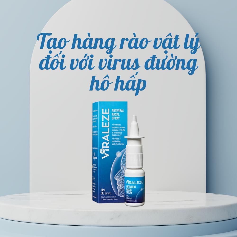 Bình Xịt Mũi Kháng và bất hoạt virus SARS-CoV-2 Viraleze Dung tích 10ml