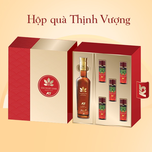 [Quà Tết] Hộp Quà Thịnh Vượng - Sâm Ngọc Linh Kon Tum K5 Chính Hãng