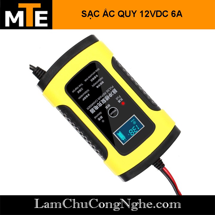 Bộ sạc bình acquy 12v 4Ah - 100Ah thông minh tự ngắt khi đầy có chức năng phục hồi acquy bằng khử sunfat