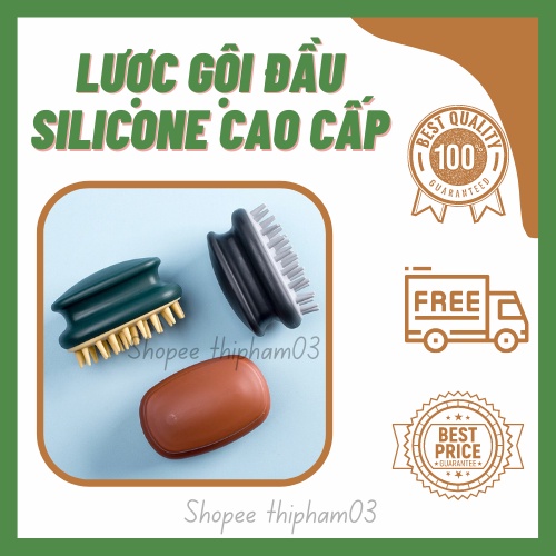 Lược Gội Đầu Silicone Đa Năng Chăm Sóc Da Đầu, Giảm Gàu, Ngăn Ngừa Rụng Tóc