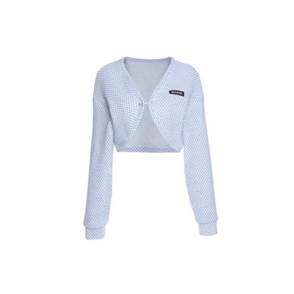 Order áo khoác street style mùa thu đông chất len thêu babyblue nhà DINDI | BigBuy360 - bigbuy360.vn