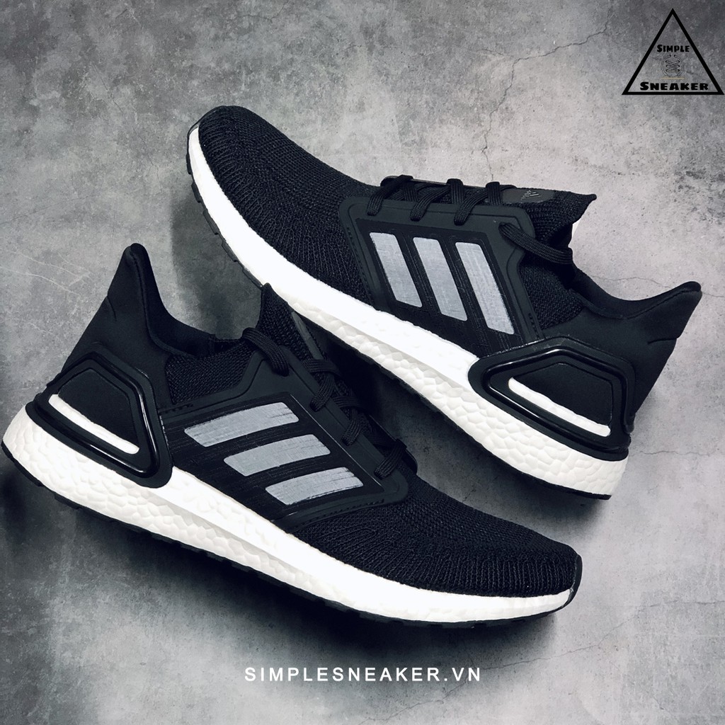 Giày Ultraboost Running Chính Hãng FREESHIP Giày Adidas Ultra Boost - Adidas Ultraboost 20 Core Black - Simple Sneaker