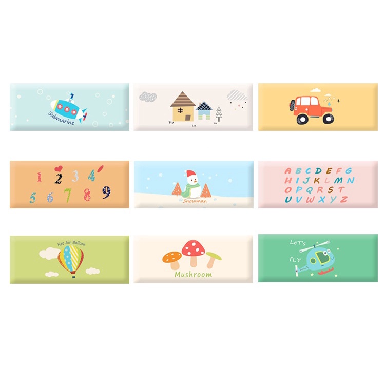 Tấm Lót Dán Tường 3D Chống Va Chạm Cho Trẻ, Tấm Lót Trang Trí Phòng Cho Bé Xinh Xắn (20x40 - 20x50 CM)