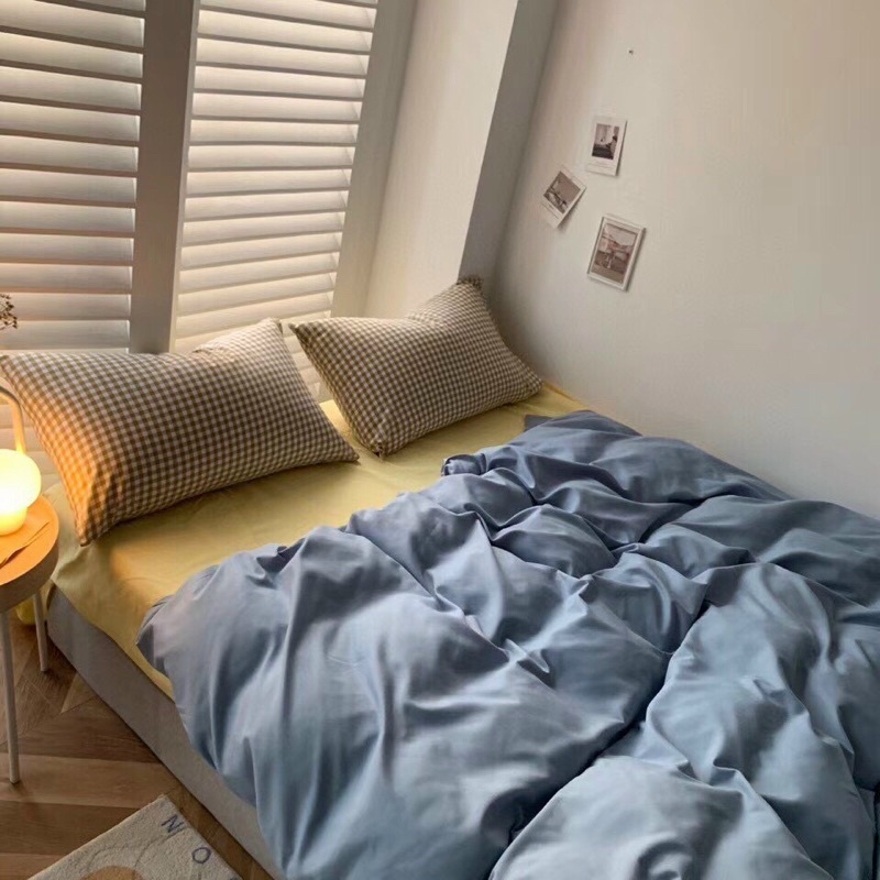 Set Chăn Ga Gối Cotton Tc kẻ Phối | BigBuy360 - bigbuy360.vn