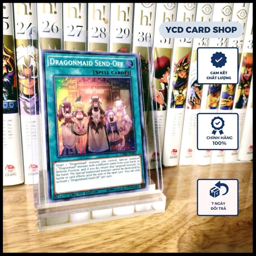 Thẻ bài yugioh chính hãng Dragonmaid Send-Off – Super Rare