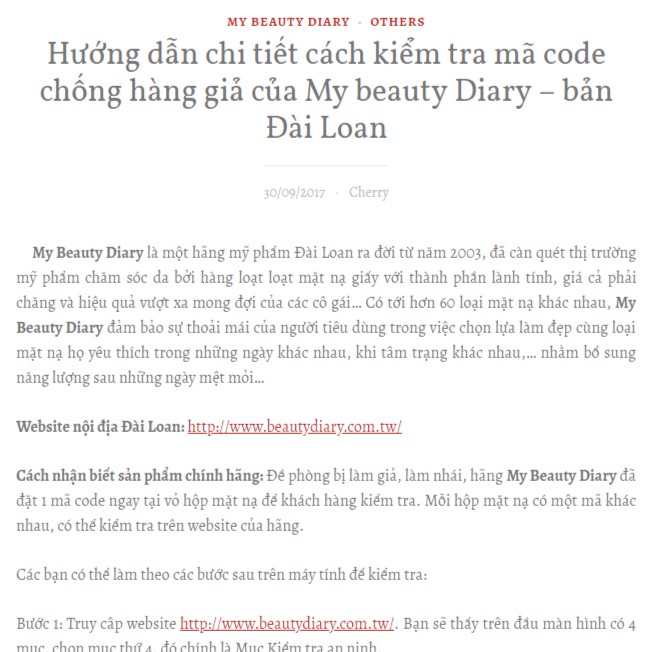 Mặt Nạ My Beauty Diary Đài Loan Dòng Phổ Thông - Natural Keys Series - Nguyên Hộp | WebRaoVat - webraovat.net.vn