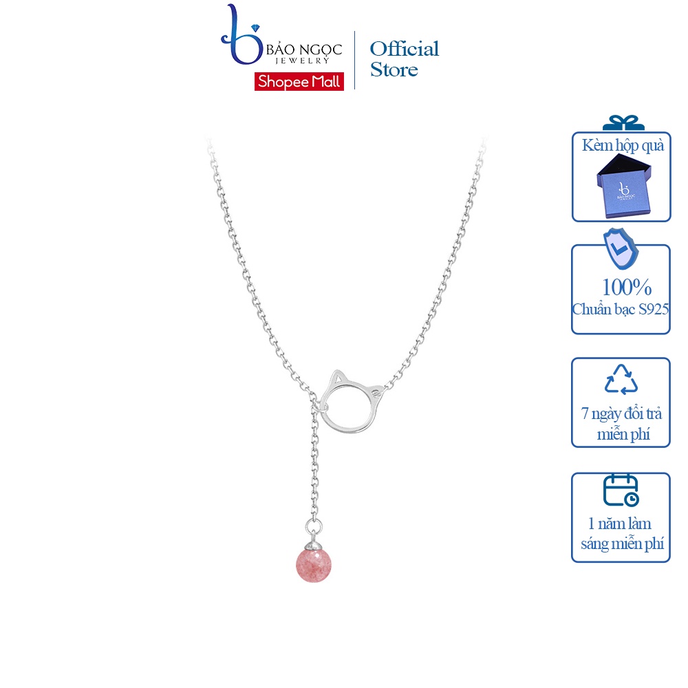 Dây Chuyền Bạc Ý S925 Mặt Mèo Hàn Quốc DB1580 - Bảo Ngọc Jewelry