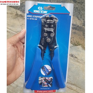 Kềm tuốt dây điện tự động đa năng cao cấp Kingtony, 8″/200mm, 6762-08