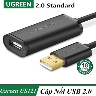 Dây USB 2.0 Nối Dài Có Chíp Mở Rộng Tín Hiệu Thiết Bị 20M – 30M Ugreen US121 Chính Hãng