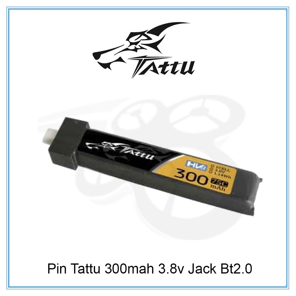 Pin Tattu 300mah 3.8v Jack Bt2.0