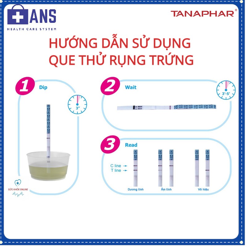 Combo 12 que thử rụng trứng OvuTana
