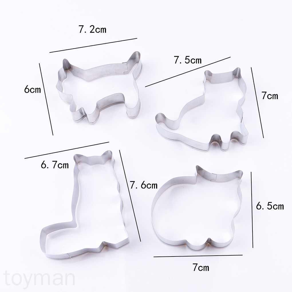 Khuôn làm bánh quy hình chú mèo đáng yêu tiện lợi