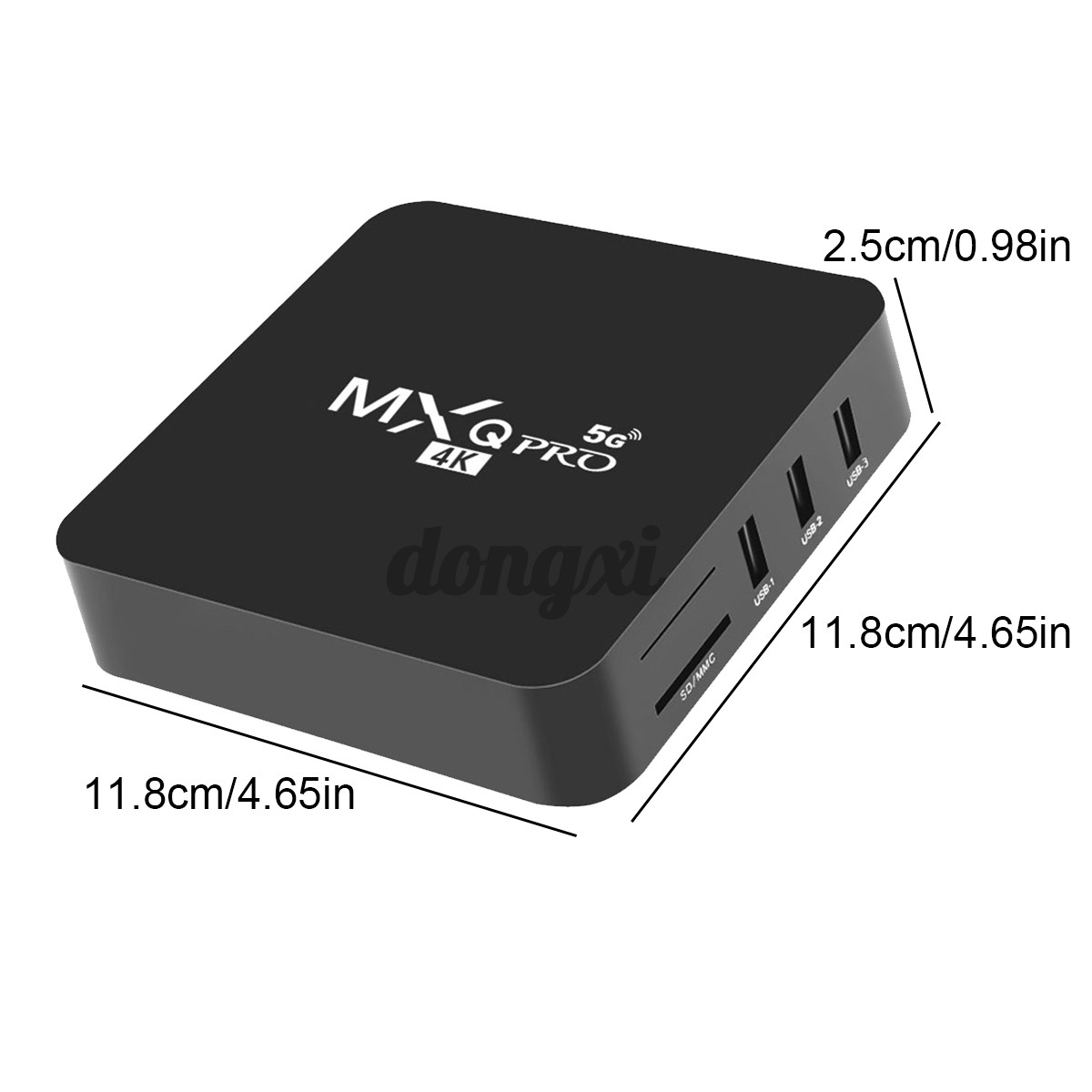 Đầu thu tín hiệu TV Mxq Pro 4k Android 10.1 5g 2-băng tần 3d Wifi 4 + 64gb lõi Dongxi